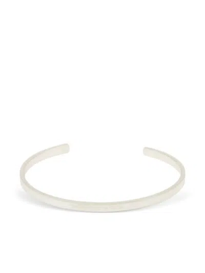 Maison Margiela Numbers-reference Cuff Bracelet In Silver