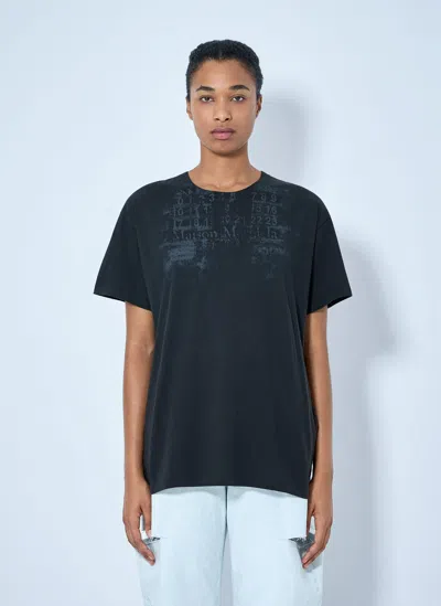 Maison Margiela Numbers Regular T-shirt In Blue
