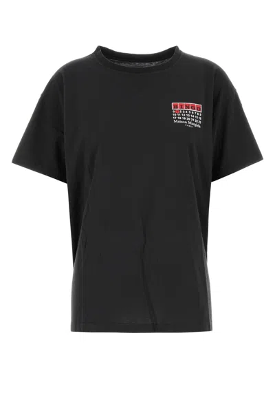 Maison Margiela Numbers-patterned T-shirt In Black