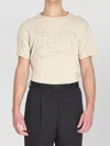 Maison Margiela Crew-neck T-shirt With Logo T-shirts White In Neutral