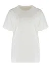 Maison Margiela Cotton Round Neck T-shirt With Short Sleeves In White