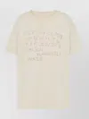 Maison Margiela Numeric Cotton T Shirt Graphic Print In Neutral