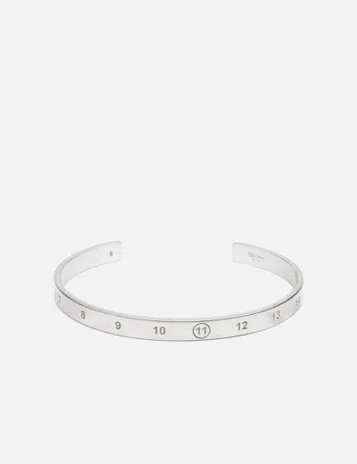 Maison Margiela Numeric Cuff 6.5mm In Metallic