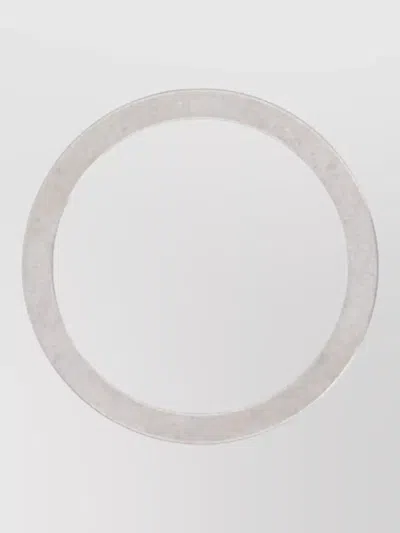 Maison Margiela Numeric Detail Ring Polished Finish Design In Metallic