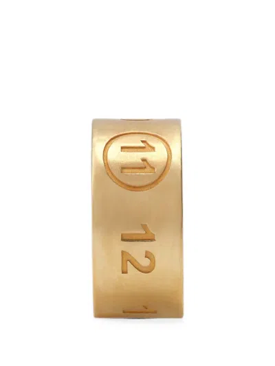 Maison Margiela Numeric Ear Cuff In Gold