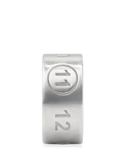 Maison Margiela Numeric Ear Cuff In Metallic