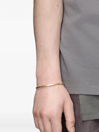 Maison Margiela Numeric Engraved Cuff Bracelet In Gold
