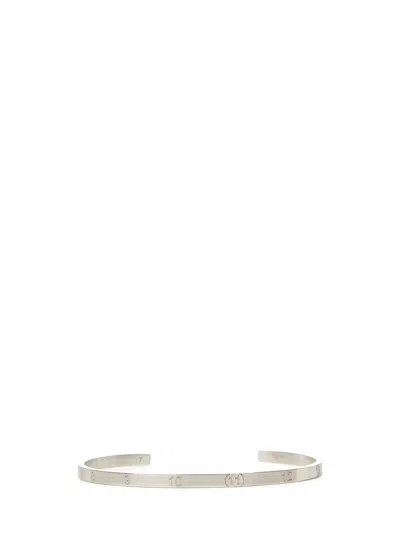 Maison Margiela Numeric Logo Bracelet In Grey