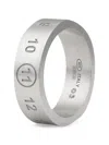 Maison Margiela Numeric Logo Ring In Metallic
