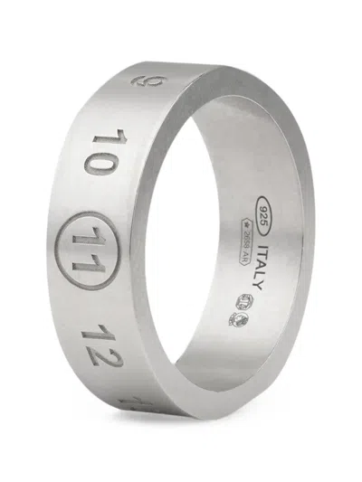 Maison Margiela Numeric Logo Ring In Metallic