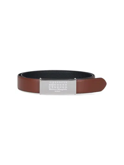 MAISON MARGIELA NUMERIC REVERSIBLE BELT - BROWN/BLACK