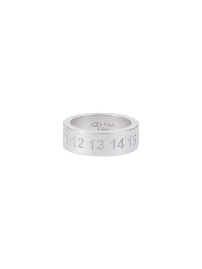 Maison Margiela "numeric" Ring In Silver