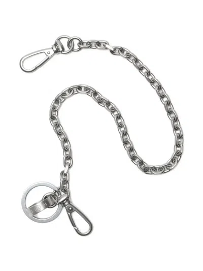 Maison Margiela Numeric Signature Engraved Bag Chain In Metallic