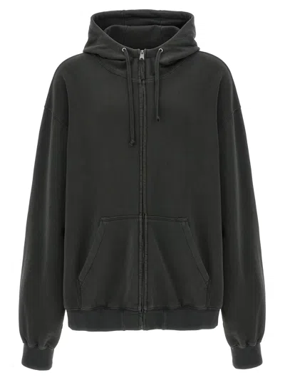 Maison Margiela Numeric Signature Mm6 Sweatshirt Gray In Black