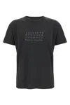 Maison Margiela Numeric Signature Mm6 T-shirt Black In Gray