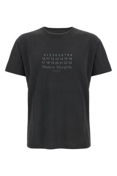 Maison Margiela Numeric Signature Mm6 T-shirt Black