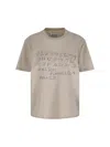 Maison Margiela Number Print Graphic Relaxed Fit T Shirt In Neutral