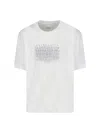 Maison Margiela Neutrals Scattered Numbers Rectangular Cotton T-shirt In White