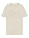 Maison Margiela Numeric Cotton T Shirt Graphic Print In Neutral