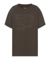 Maison Margiela Numerical Cotton T-shirt In Brown