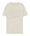 Maison Margiela Numeric Cotton T Shirt Graphic Print In Neutral