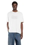 Maison Margiela Neutrals Scattered Numbers Rectangular Cotton T-shirt In White