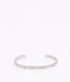 Maison Margiela Numerical Cuff Unisex Silver