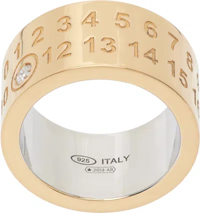 Maison Margiela Numerical Diamond Ring In Gold