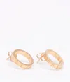 Maison Margiela Numerical Earrings Unisex Yellow Gold Plating Burattato