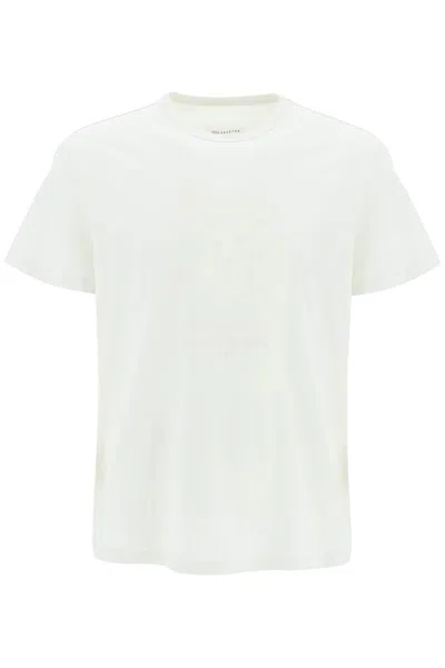 Maison Margiela Numerical Logo T-shirt In Beige
