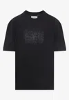 Maison Margiela Classic Black T-shirt With Round Neckline And Short Sleeves In Black