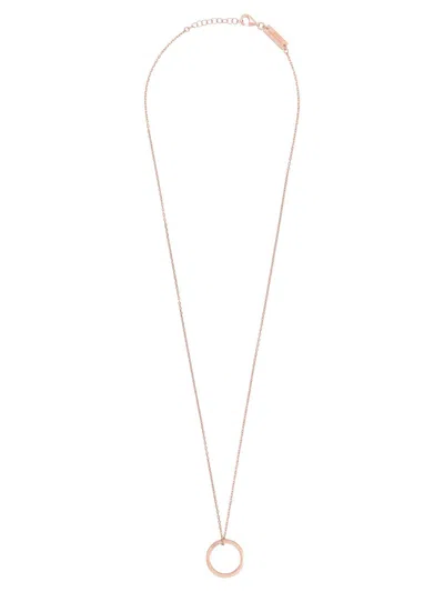 Maison Margiela Numerical Ring-detail Necklace In Gold