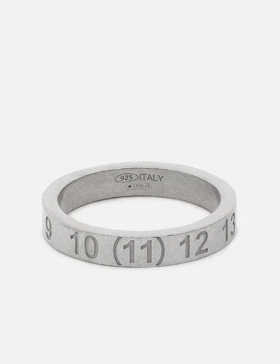 Maison Margiela Numerical Ring In Silver