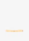 Maison Margiela Numerical Silver Slim Cuff In Gold