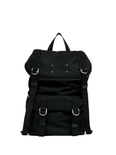 Maison Margiela Nylon Backpack In Black