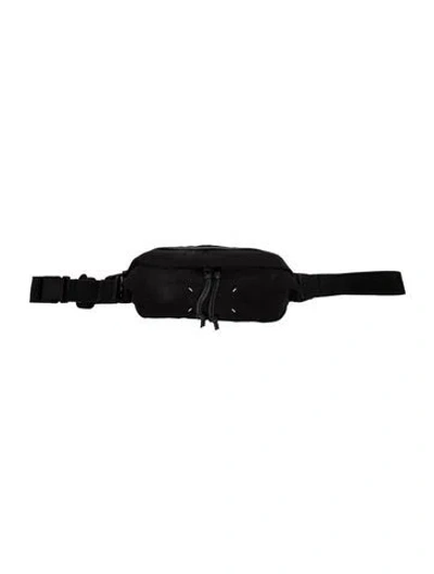 Pre-owned Maison Margiela Nylon Belt Bag In Black