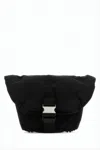 Maison Margiela Nylon Shoulder Bag With Fold-over Flap And Silver-tone Buckle In White