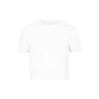 MAISON MARGIELA OFF WHITE ANGORA SWEATER