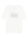 Maison Margiela Neutrals Scattered Numbers Rectangular Cotton T-shirt In Off White