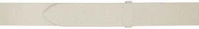 Maison Margiela Off-white Four Stitches Belt In H9677 Greige