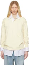 Maison Margiela Polo Shirt With Print In 103 Butter
