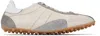 Maison Margiela Sneakers Sprinters In Suede And Leather With Vintage Finish In White