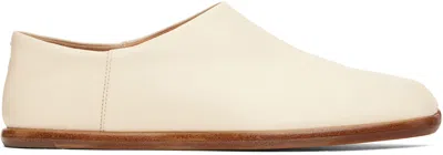 Maison Margiela Tabi Leather Loafers In T1003 White