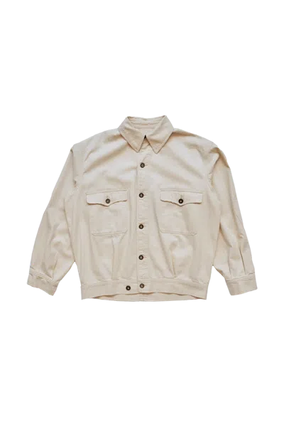 Maison Margiela Off-white Trucker Denim Jacket