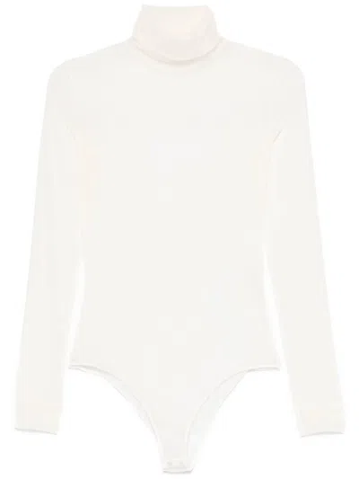 MAISON MARGIELA OFF WHITE TURTLENECK BODYSUIT