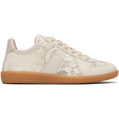 Maison Margiela Off-white Replica Sneakers In Gold