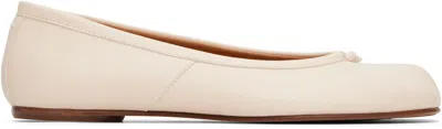 Maison Margiela Off-white Tabi New Ballerina Flats In Multi