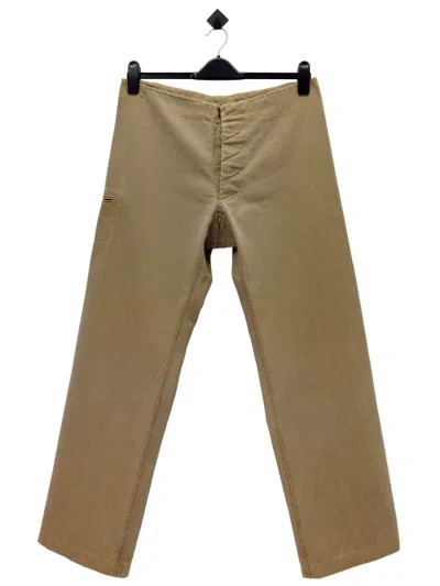 Pre-owned Maison Margiela Old Martin Margiela Design Pants Made In Italy In Light Brown Yellow