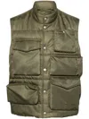 Maison Margiela Olive Quilted Jacket In Olive