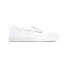 Maison Margiela Tabi On The Deck Distressed Canvas Sneakers In White